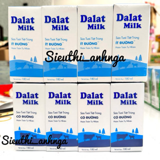 Sữa Tươi Tiệt Trùng Dalat Milk Lốc 4 Hộp x 180ml