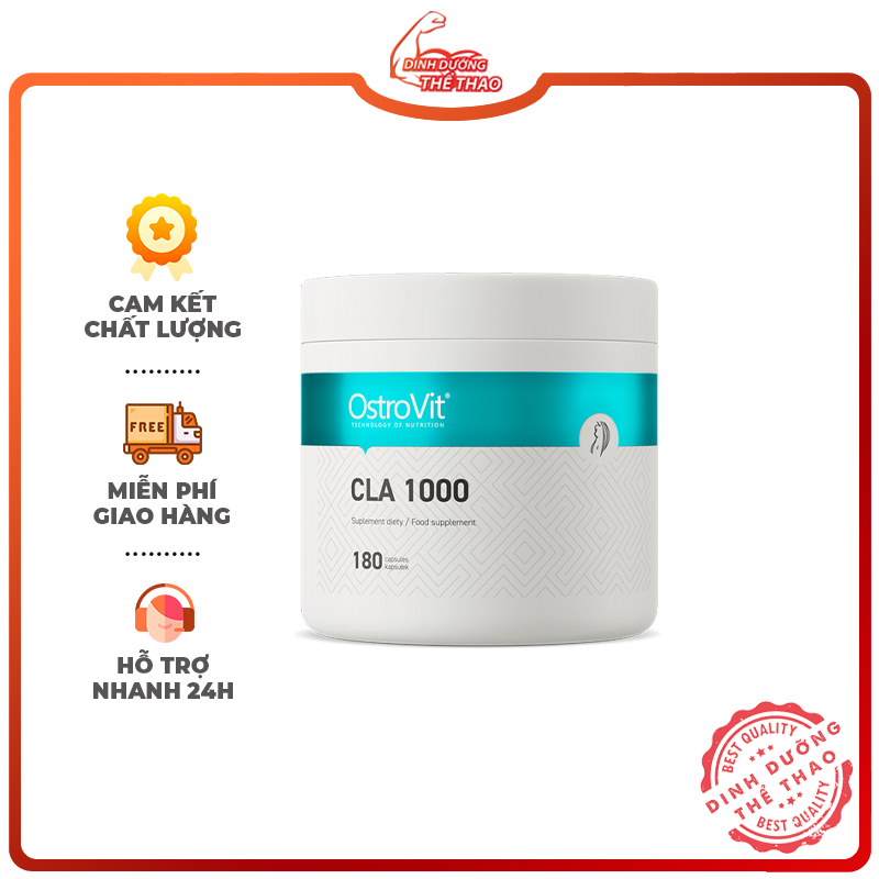 OSTROVIT CLA 1000 180 VIÊN | Viên Uống Hỗ Trợ Kiểm Soát Cân Nặng