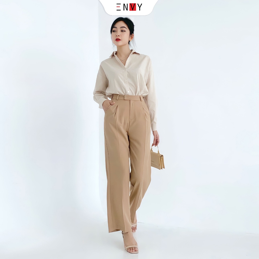 Áo Sơ Mi Nữ Tay Dài Linen Cotton ENVY S192