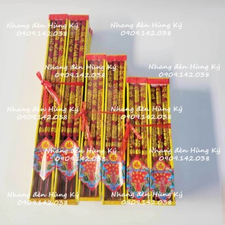 Nhang rồng 3 cây mini màu đỏ đứng tàn