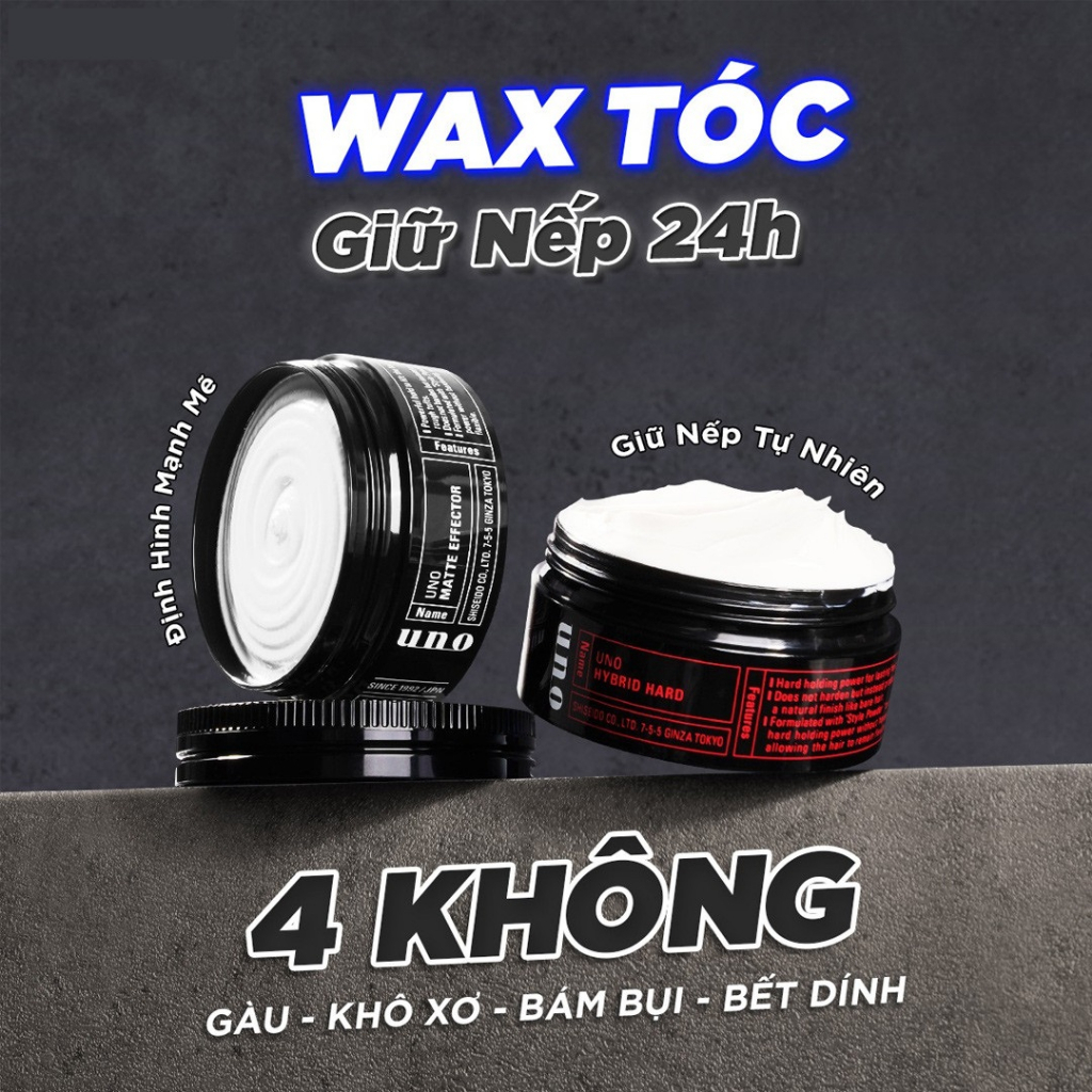 Sáp vuốt tóc Tạo kiểu Định hình mạnh mẽ UNO Matte Effector 80g