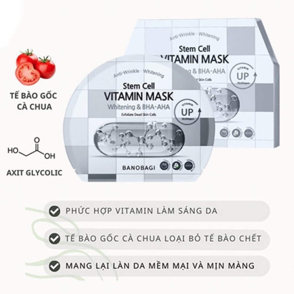 Mặt Nạ Dưỡng Da Banobagi Stem Cell Vitamin Mask