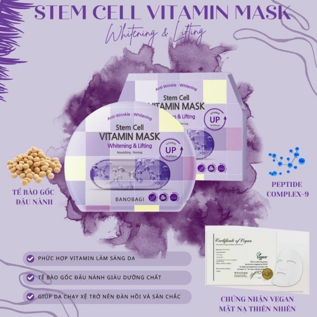 Mặt Nạ Dưỡng Da Banobagi Stem Cell Vitamin Mask