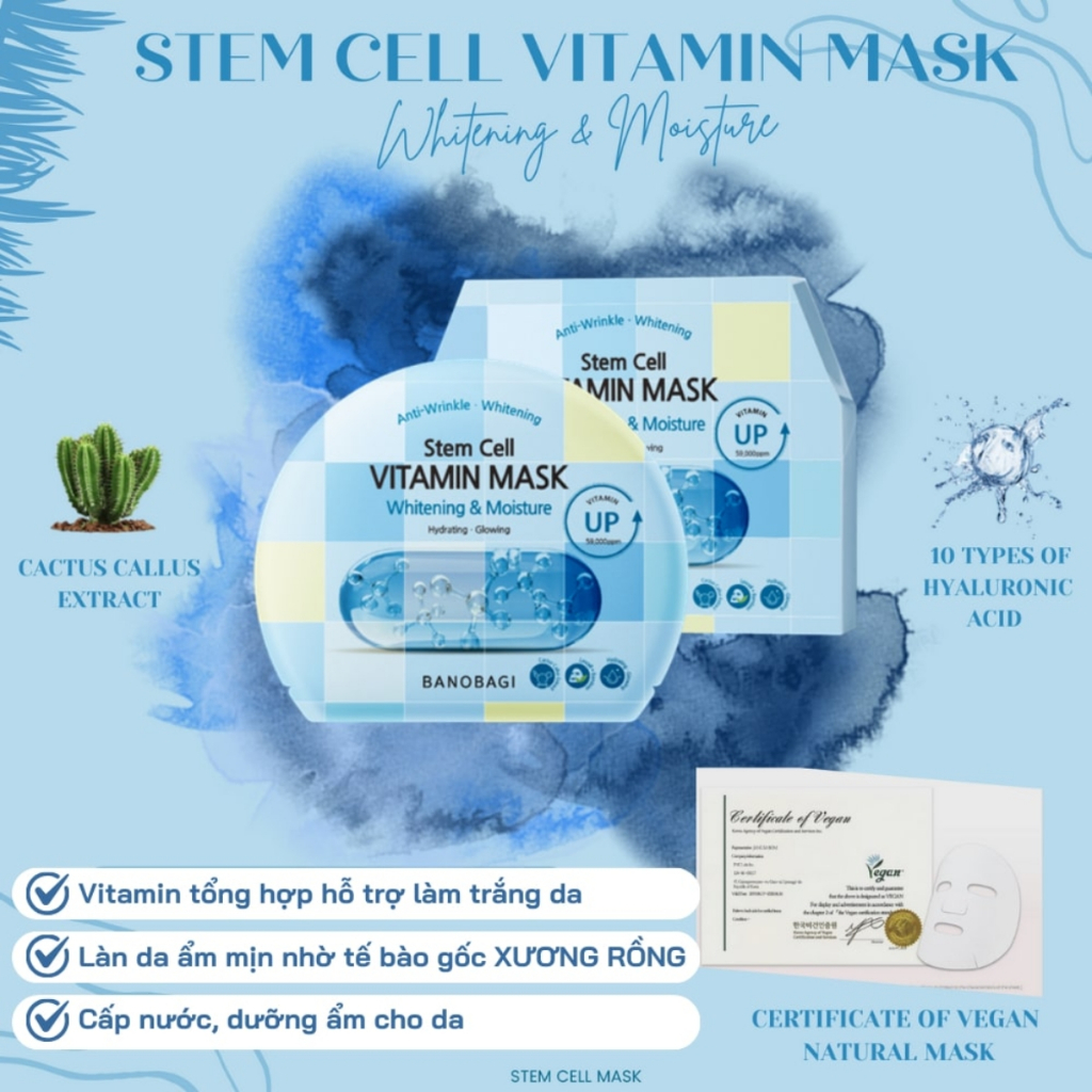 Mặt Nạ Dưỡng Da Banobagi Stem Cell Vitamin Mask