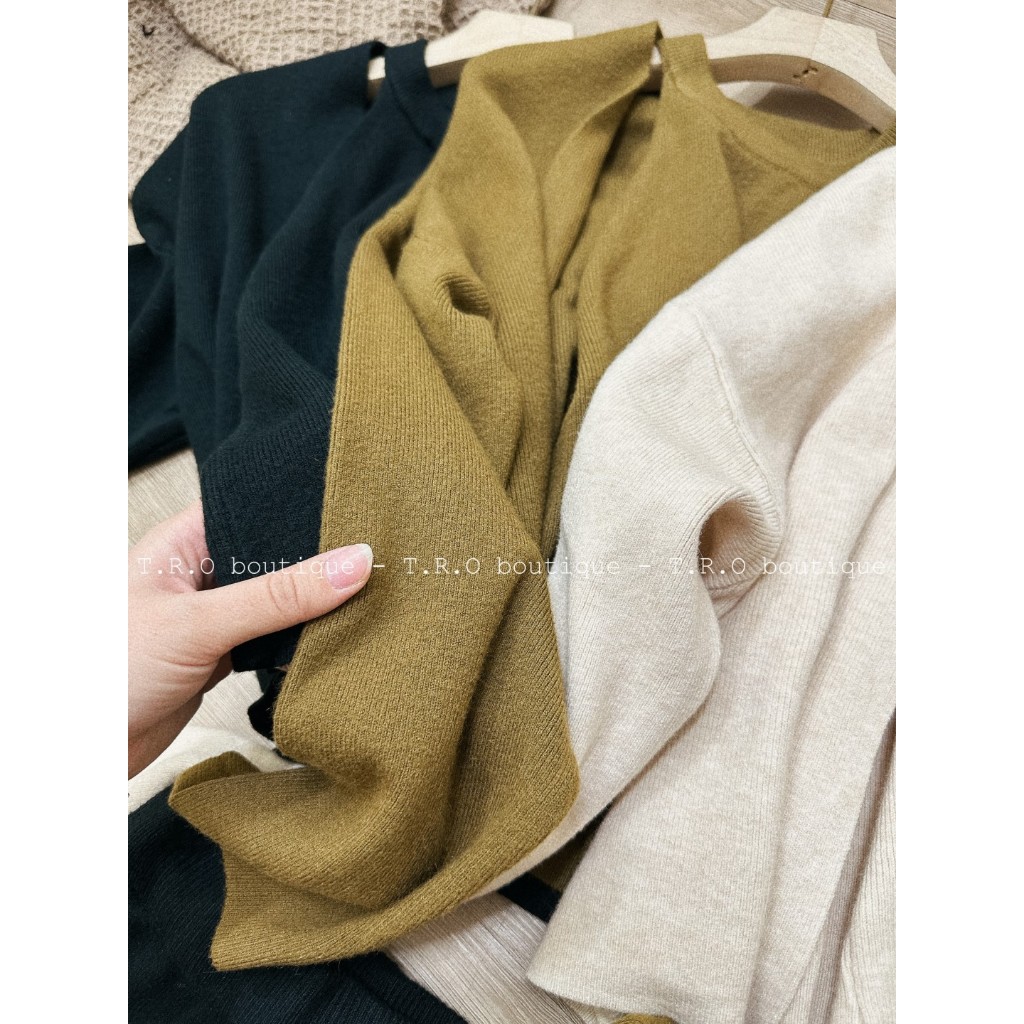 Set len 3 chi tiết áo yếm kèm cardigan chân váy dài hàng QCCC #540