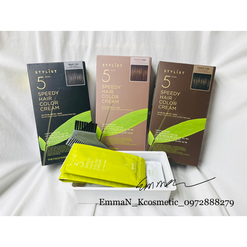 Nhuộm tóc The Face Shop NEW 5minutes Speedy Hair Cream