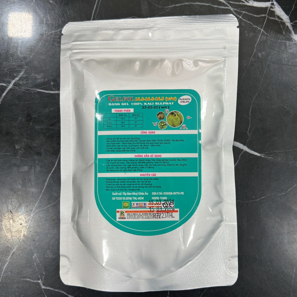 Phân Bón Gel đậm đặc GELFOL 27-27-27 Kích thích trái siêu to, phục hồi toàn diện