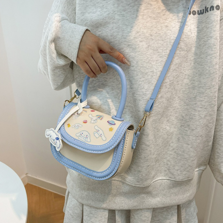 Túi tự đan S&B Handmade hình hoạt hình kitty dễ thương  da pu có video hướng dẫn làm quà tặng bạn gái