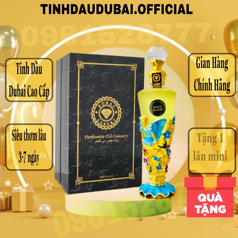 Tinh Dầu Dubai Cao Cấp Gucci  Bloom 35ml Hương Hoa nhài , Thanh mát Cuốn Hút Gợi Cảm Siêu thơm lâu