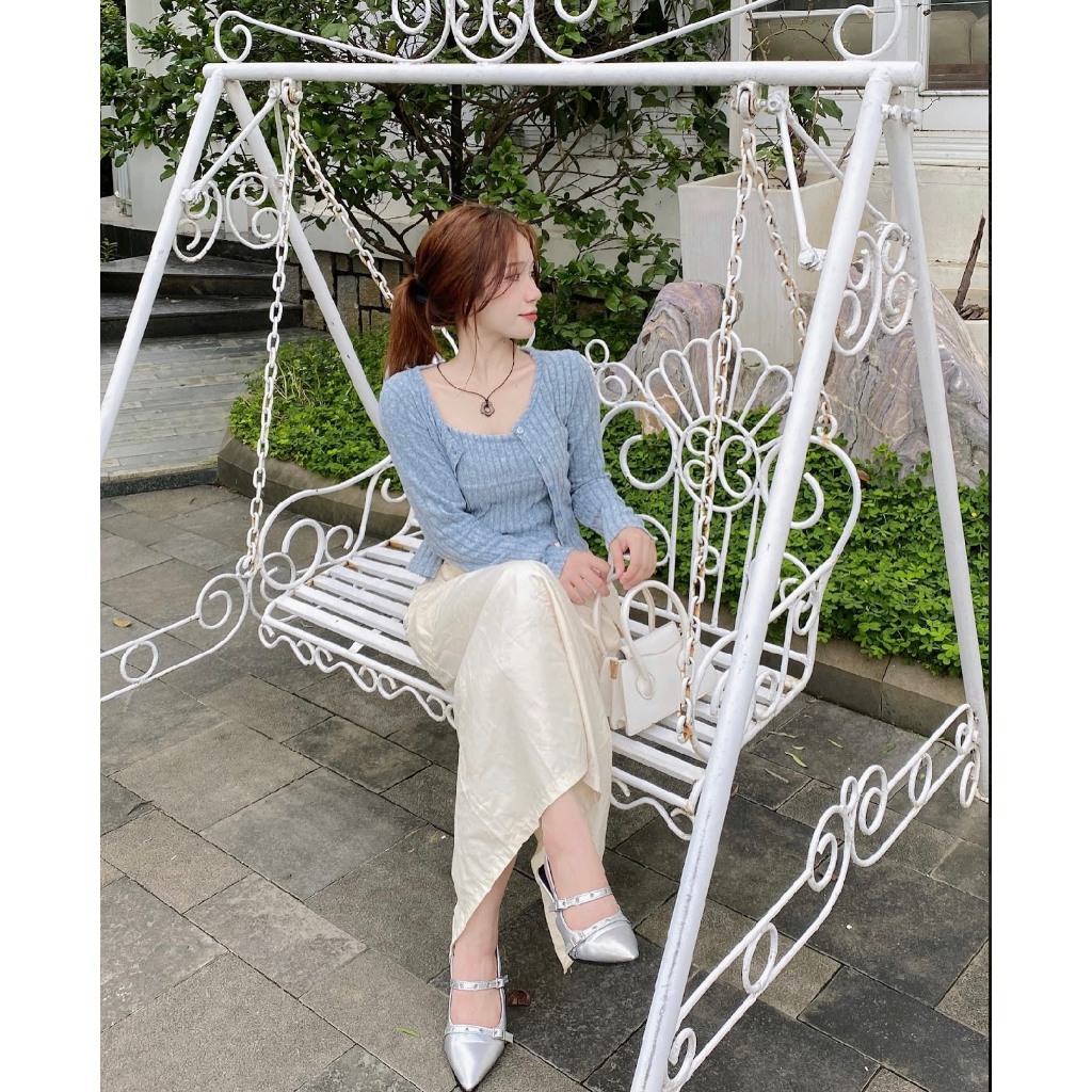 LYRA Set áo cadigan mix áo 2 dây chất lông mịn mềm, phong cách trẻ trung, Hàn Quốc - CSYSE0088