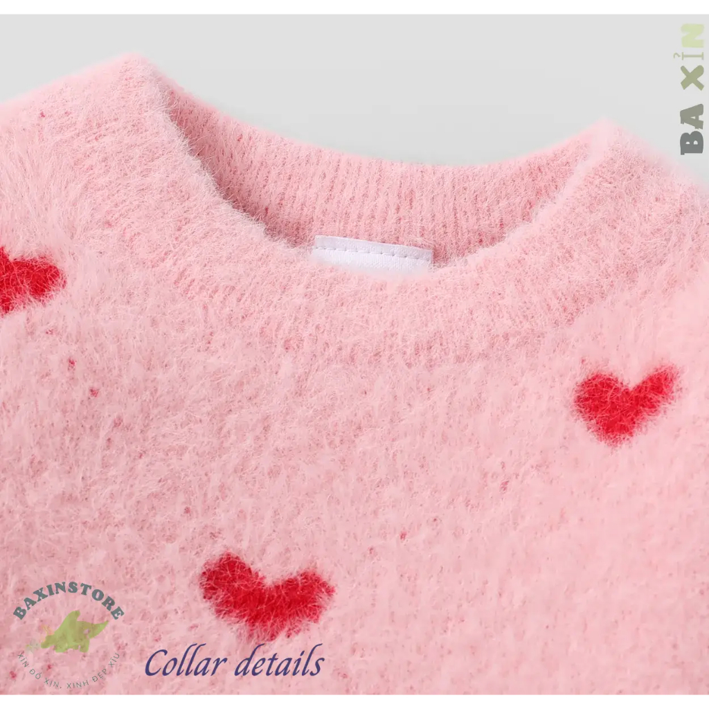 VÁY ĐẦM CHỮ A DÀI TAY CỔ TRÒN CHẤT COTTON LEN BÔNG, LEN TĂM DÀY MÙA ĐÔNG CHO BÉ GÁI TRẺ EM