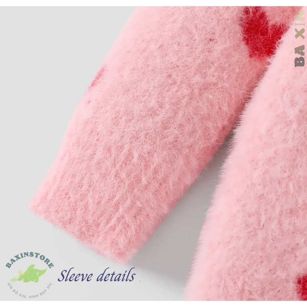 VÁY ĐẦM CHỮ A DÀI TAY CỔ TRÒN CHẤT COTTON LEN BÔNG, LEN TĂM DÀY MÙA ĐÔNG CHO BÉ GÁI TRẺ EM