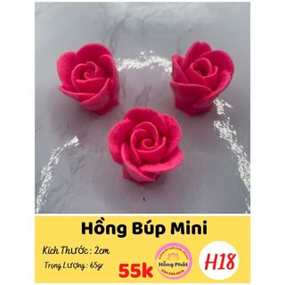 Khuôn silicon hoa hồng búp mini - H18 - Silicon Hồng Phát