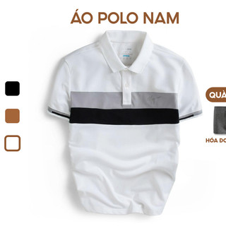 Áo Polo Nam Có Cổ GRSIMPLE Áo Thun Nam Phối Kẻ Ngang Thân Trẻ Trung, Năng Động (TPM3002)