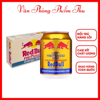 Thùng 24 Lon Nước Tăng Lực Red Bull Thái Lan 250ml Hàng Có Sẵn - Nước Tăng Lực Red Bull Bò Húc Thái, Bò Cụng Thái