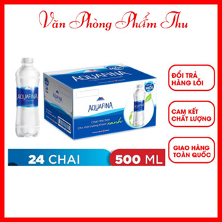 [Hỏa Tốc HCM] Thùng 24 Chai Nước Tinh Khiết Aquafina 500ml - Thùng 24 Chai Nước Suối Aquafina 500ml Chính Hãng