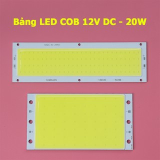 Bảng đèn led cob 20w siêu sáng 12v - 14v dc