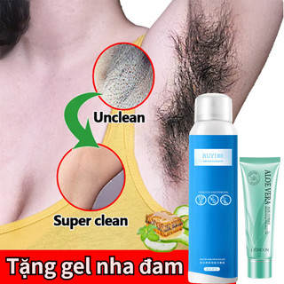 Xịt tẩy lông bọt tẩy lông tẩy lông nách kem tẩy lông 120ml tẩy lông vùng kín nách chân cánh tay tẩy lông nhanh
