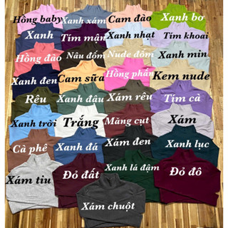 ÁO THUN TAY DÀI CỔ LỌ Ủ KEM FOM DƯỚI 53ký