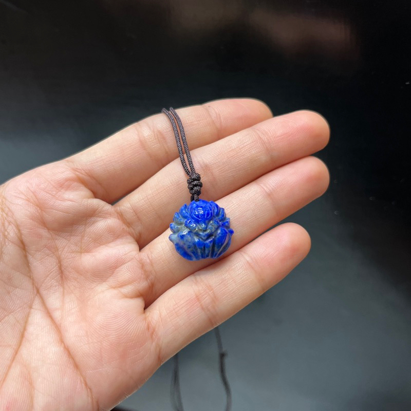 Mặt dây chuyền hồ ly 9 đuôi lapis