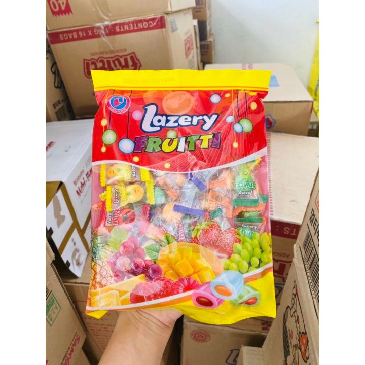 Kẹo trái cây Lazery Fruitti 300g của Indonesia