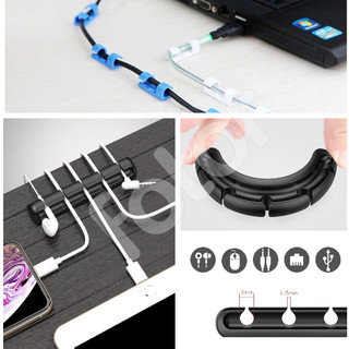 [FREESHIP]  VĨ 20 NÚT KẸP - MIẾNG SILICONE CỐ ĐỊNH, GIỮ CÁP, DÂY ĐIỆN