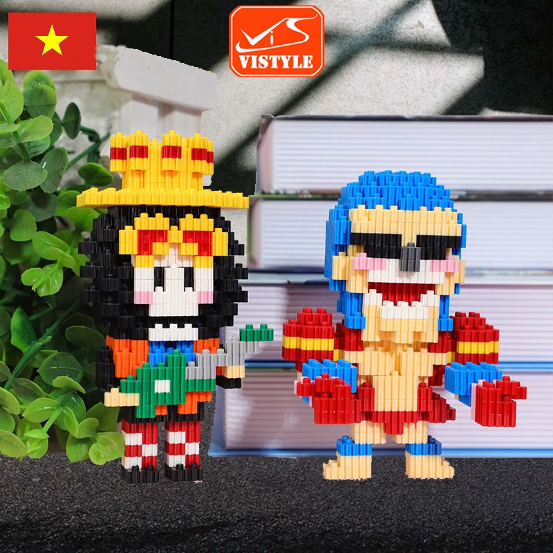Đồ chơi lắp ráp mô hình Onepice, các nhân vật Đảo hải tặc luffy, zoro, nami, chopper giúp trẻ phát triển