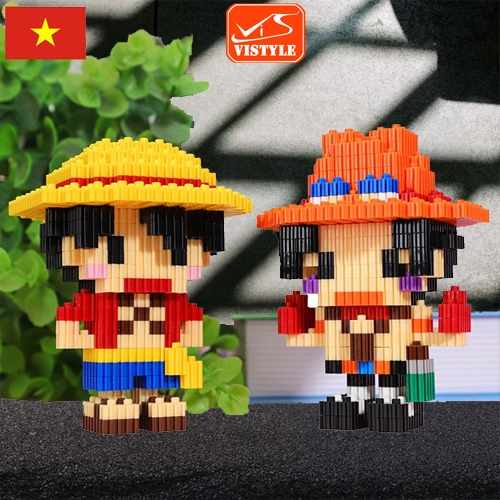 Đồ chơi lắp ráp mô hình Onepice, các nhân vật Đảo hải tặc luffy, zoro, nami, chopper giúp trẻ phát triển