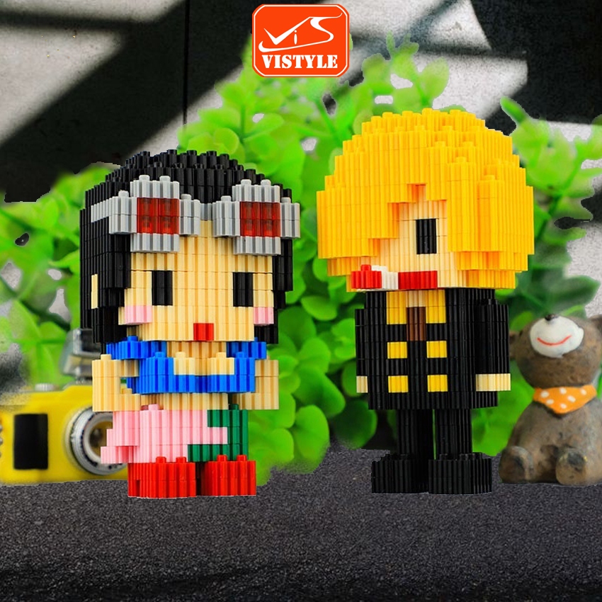 Đồ chơi lắp ráp mô hình Onepice, các nhân vật Đảo hải tặc luffy, zoro, nami, chopper giúp trẻ phát triển