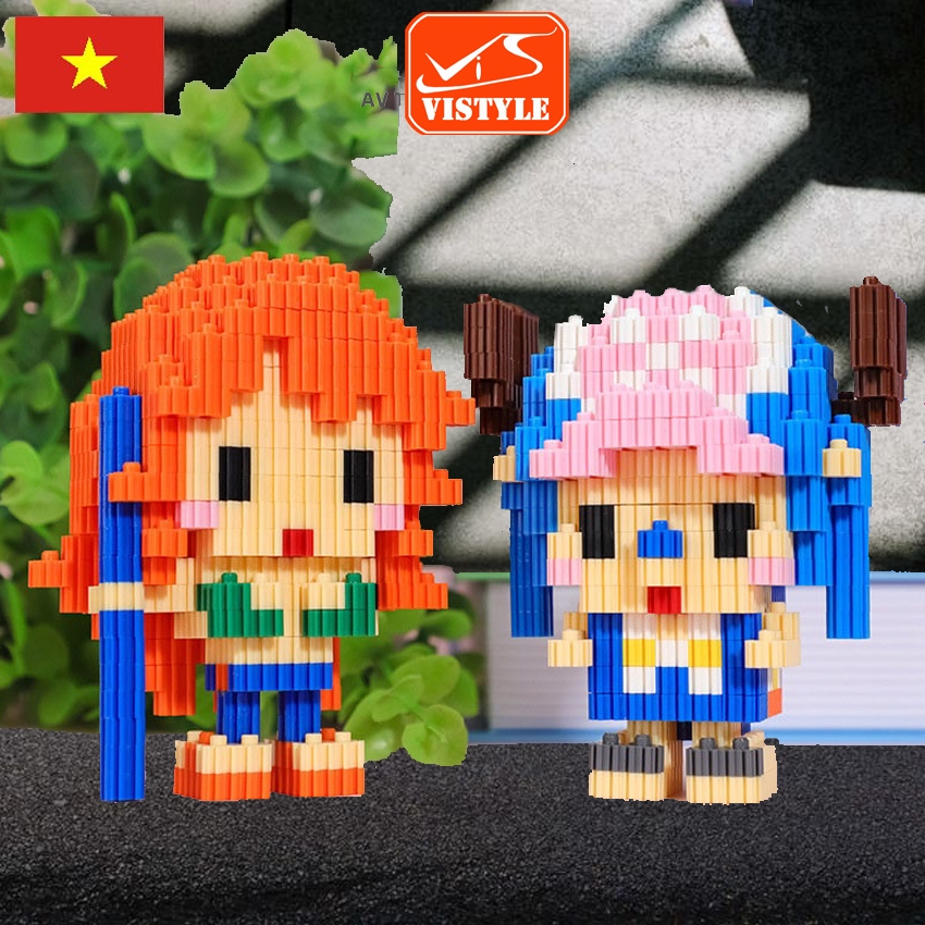 Đồ chơi lắp ráp mô hình Onepice, các nhân vật Đảo hải tặc luffy, zoro, nami, chopper giúp trẻ phát triển