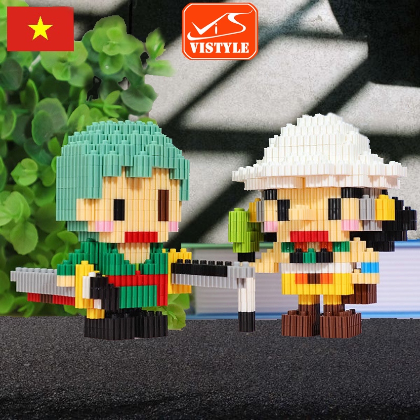Đồ chơi lắp ráp mô hình Onepice, các nhân vật Đảo hải tặc luffy, zoro, nami, chopper giúp trẻ phát triển