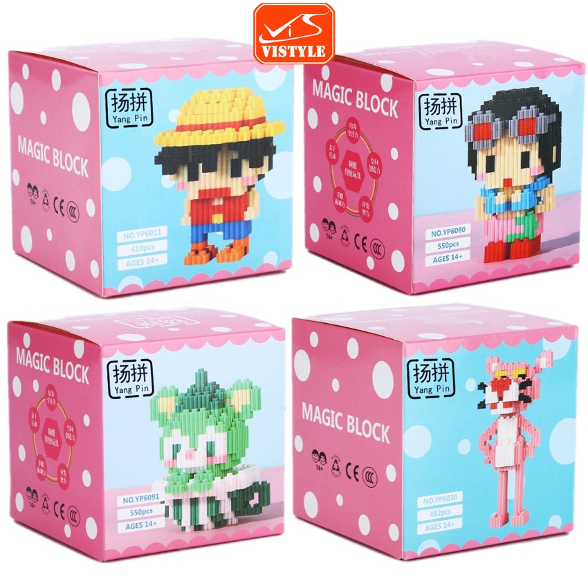 Đồ chơi lắp ráp mô hình Onepice, các nhân vật Đảo hải tặc luffy, zoro, nami, chopper giúp trẻ phát triển