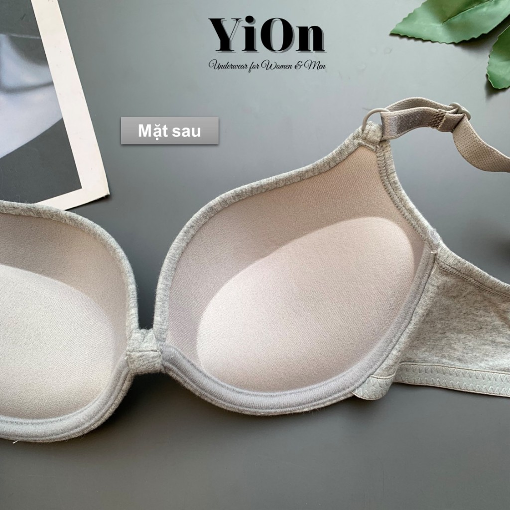 Áo ngực tạo khe mút dày 1,5 cm thắt nơ quyến rũ cao cấp AS17 YiOn Underwear