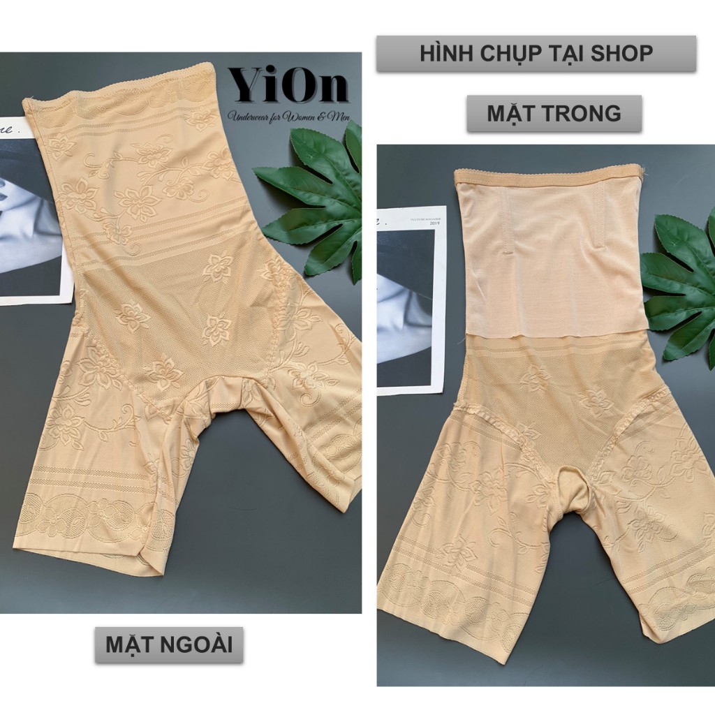 Quần Gen Bụng Gen Đùi Cạp Cao Chống Lộ Viền Diện Đầm Váy Body YiOn Underwwear QG13