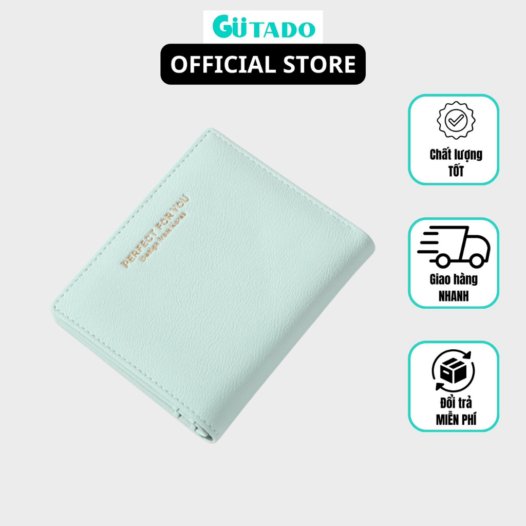 Ví Nữ Ngắn Mini Cầm Tay PERFECT FOR YOU Đựng Tiền Nhỏ Gọn Nhiều Ngăn Tiện Dụng Da Cao Cấp Cực Đẹp PFY01 - GUTADO