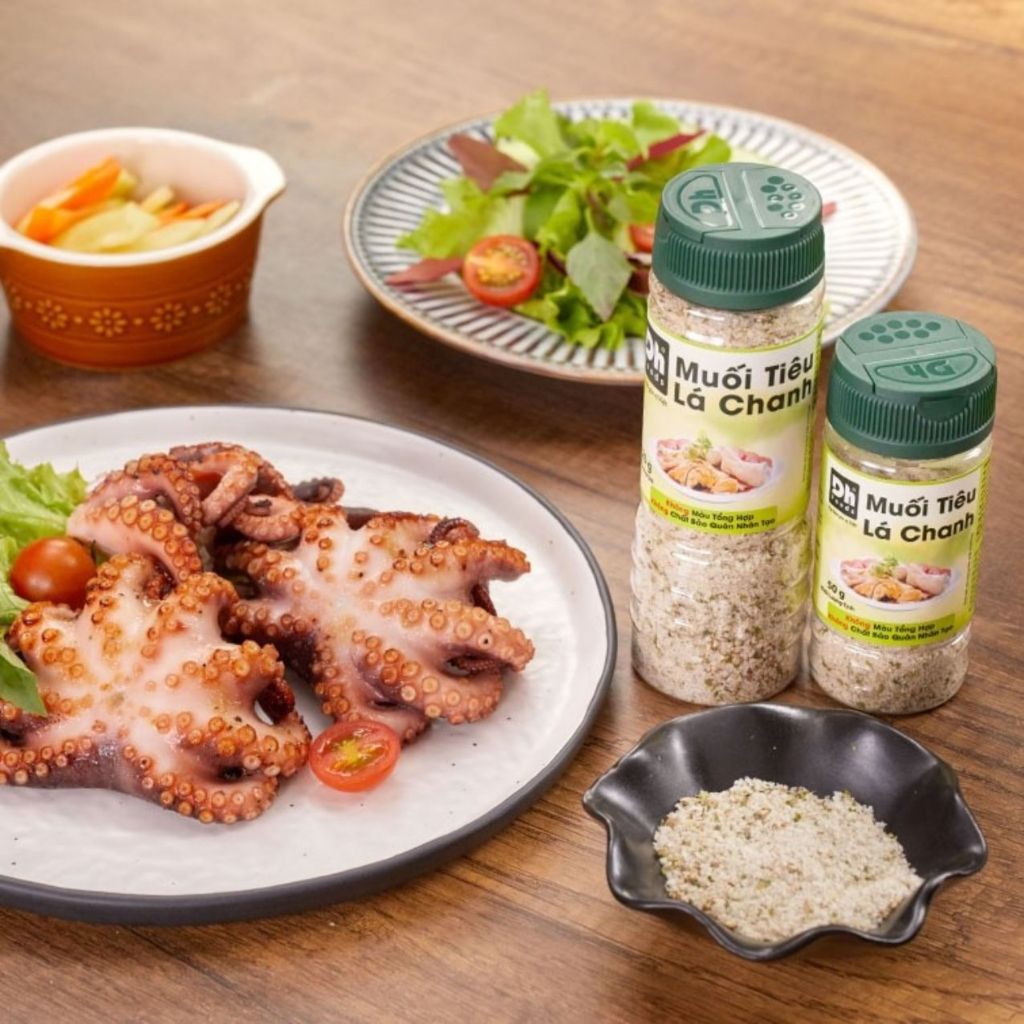 Hũ Muối Tiêu Lá Chanh Tây Ninh 60gr - Thương hiệu DH Foods