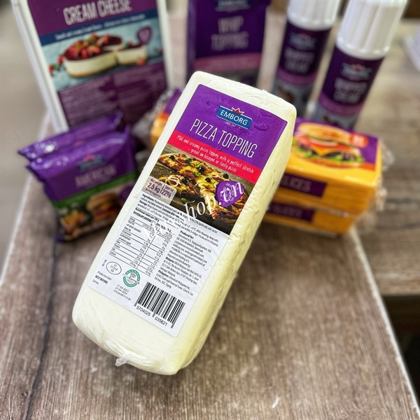 Phô mai Mozzarella Pizza Topping Emborg  -