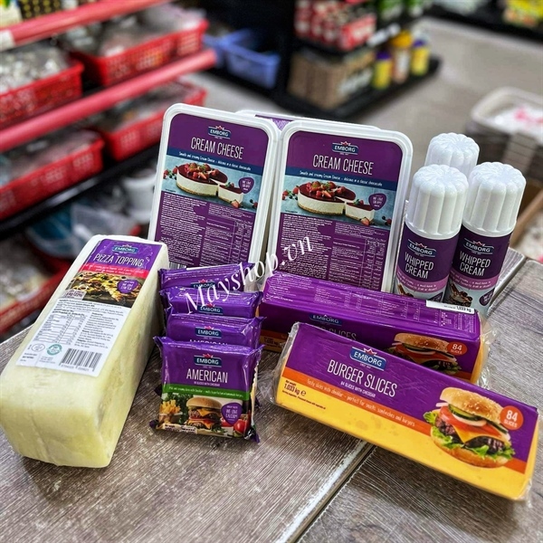 Phô mai Mozzarella Pizza Topping Emborg  -