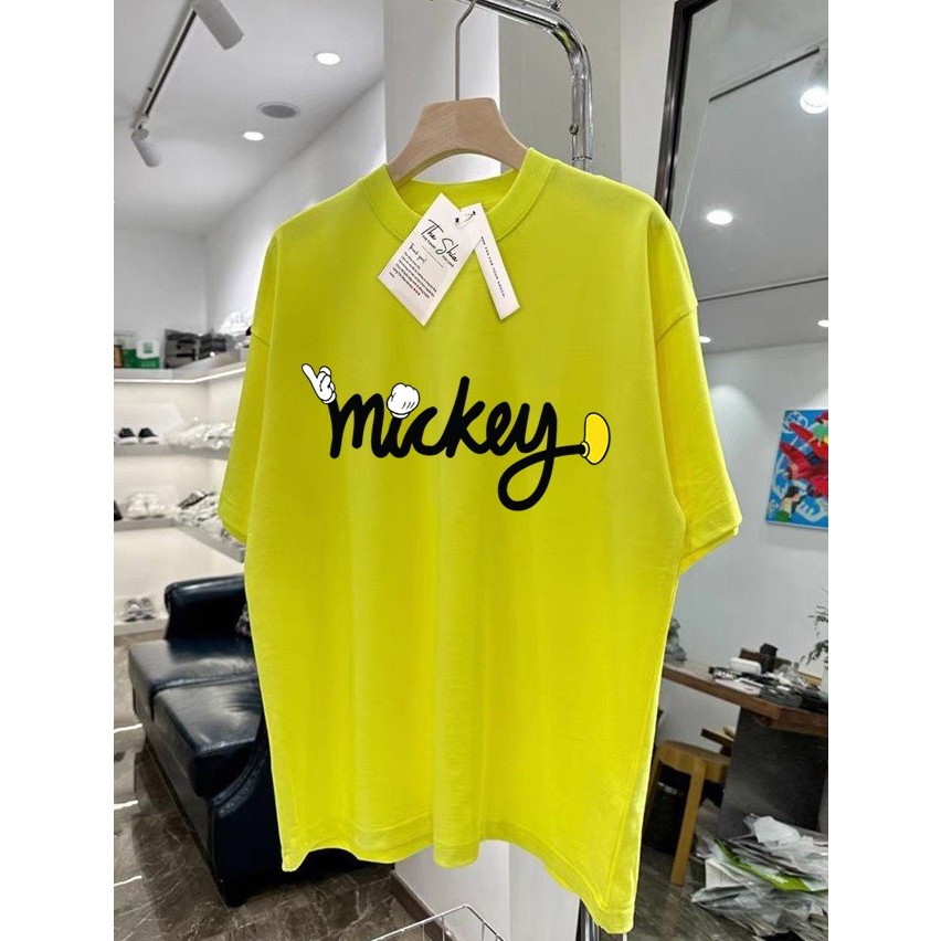 Áo thun họa tiết NY Mickey 100% Cotton Nhật Form dáng Oversize