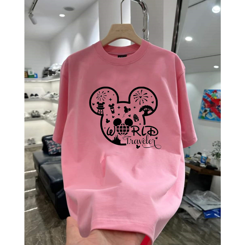 Áo thun họa tiết NY Mickey 100% Cotton Nhật Form dáng Oversize