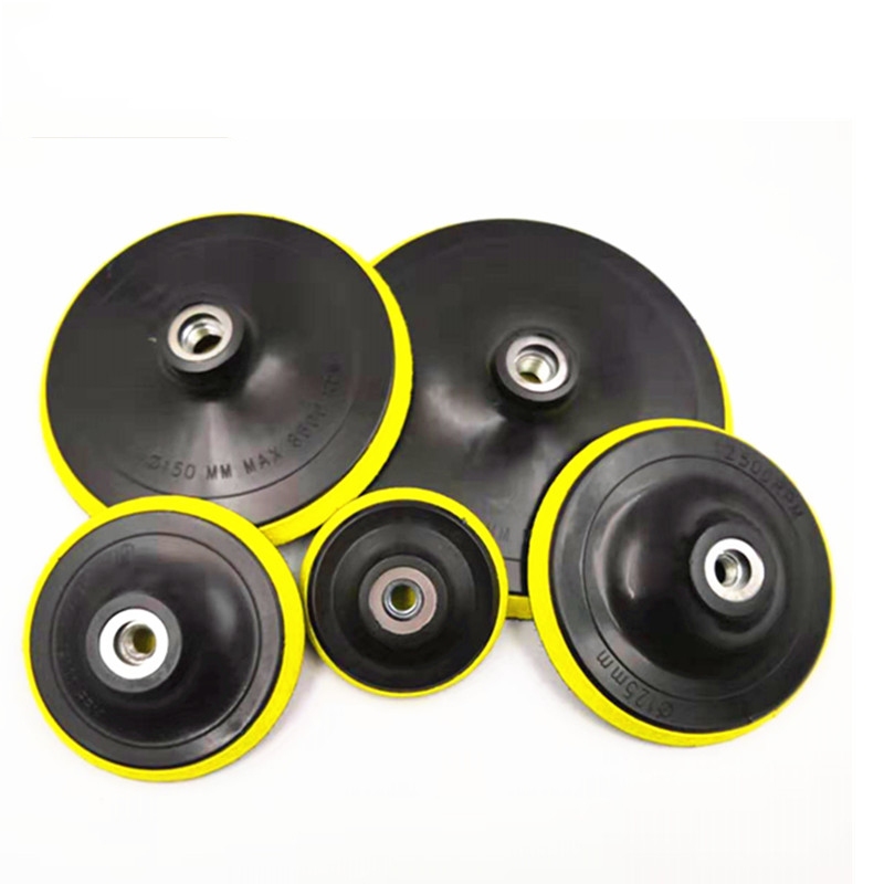 Đế gắn phớt đánh bóng loại 3in 4in 5in 6in 100mm trục 10,14mm