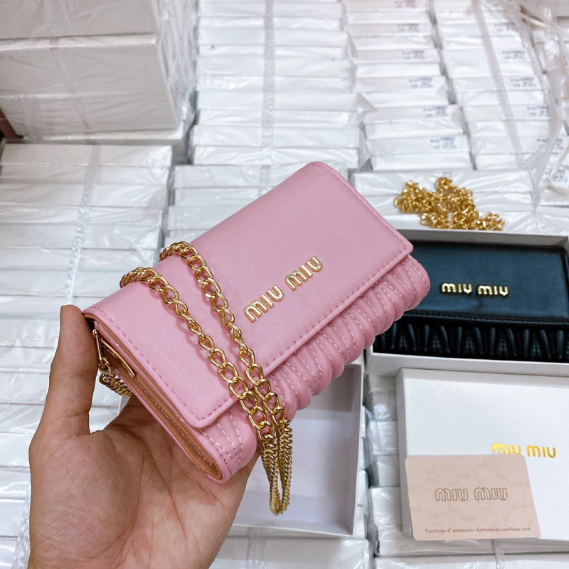 Ví MIU MIU SP kèm xích FULLBOX SEAL