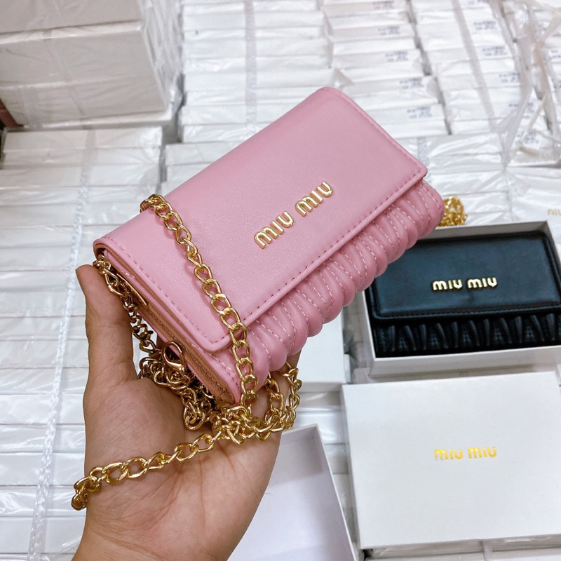Ví MIU MIU SP kèm xích FULLBOX SEAL