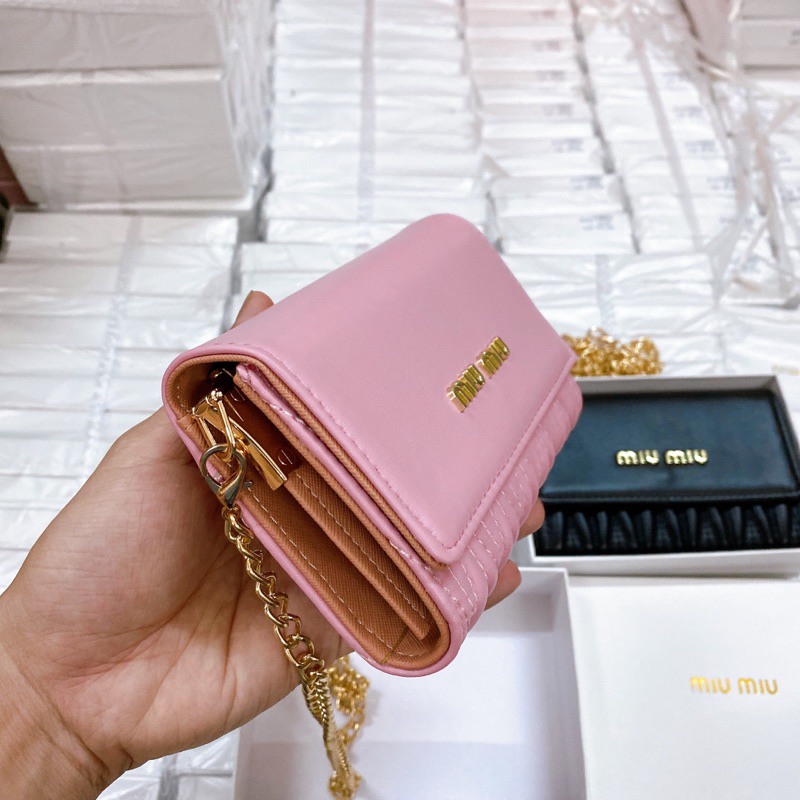 Ví MIU MIU SP kèm xích FULLBOX SEAL