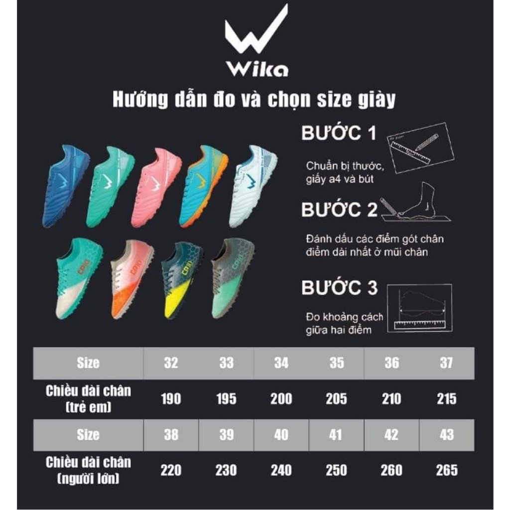 Giày đá bóng Wika Hoàng Đức DRX