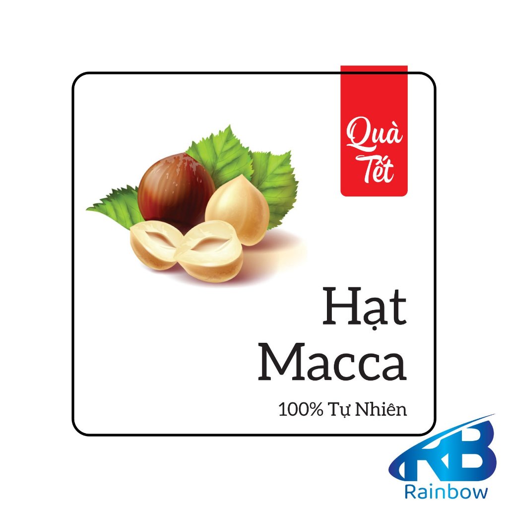 Set 30 Tem tết hạt điều dán hộp, hủ, chai, lọ đựng mứt Tết, khô, hộp quà tặng.