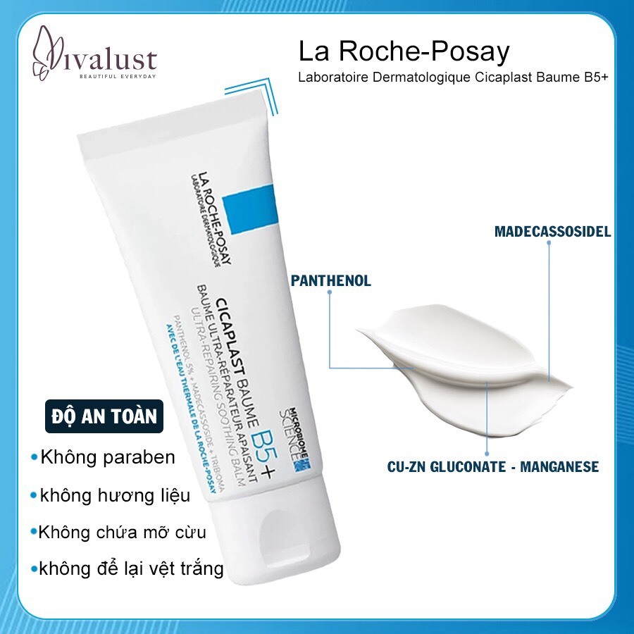 Kem dưỡng làm dịu và phục hồi da La Roche-Posay Cicaplast Baume B5 / B5+