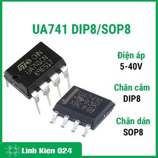Ic khuếch đại thuật toán Op Amp uA741