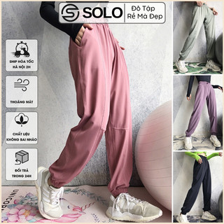 Quần Jogger tập gym nữ bo ống có Túi vải xốp nhẹ cho nữ tập thể thao 𝐆𝐘𝐌𝐒𝐓𝐎𝐑𝐄 2050