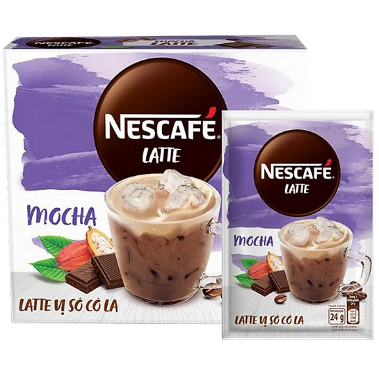 GÍA RẺ BẤT NGỜ Combo 10 Gói Nescafe Cà Phê Sữa Đá 3 in1 , Cà phê Latte vị socola